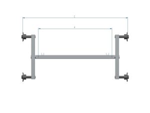 Balansēta tandēma ass 750kg A=1190 C=1700, 4x100