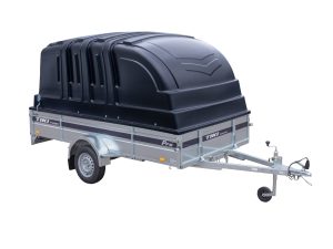 Kravas piekabe CP300-LH PRO ar plastmasas vāku