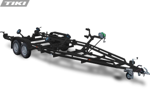 BP2600-DRB DUPLEX laivas piekabe ar paceļamiem LED aizmugurējiem lukturiem