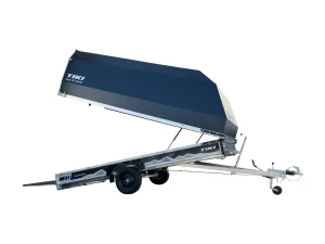 Sniega motociklu piekabe CP430-LB Tour & Race ar rampu un alumīnija pārsegu (Kopija)